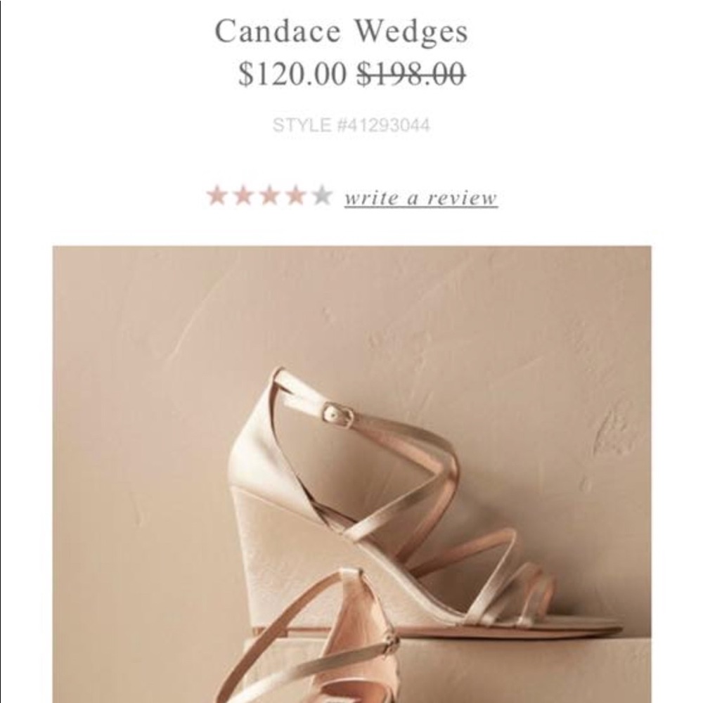 BHLDN Badgley Mischka Wedding Bridesmaid Heels - Picture 6 of 6